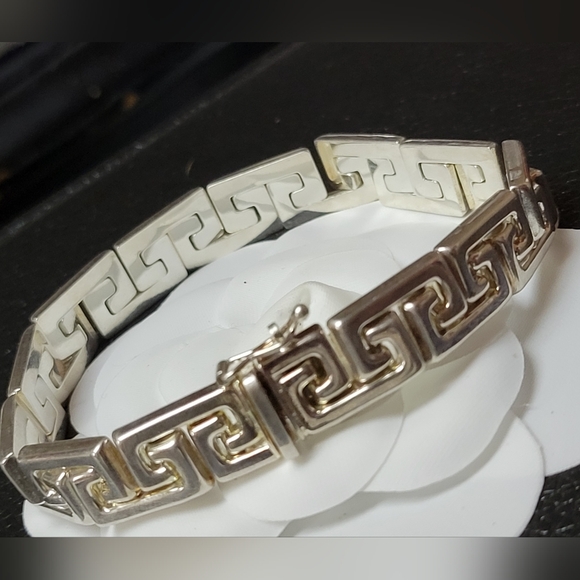 Milor ITALY 925 UNISEX Greek Key Bracelet 20.6gr 7.25